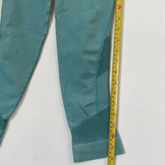 (A53) NUX mesh cropped aqua leggings, Size Small, NWT - Picture 9 of 9